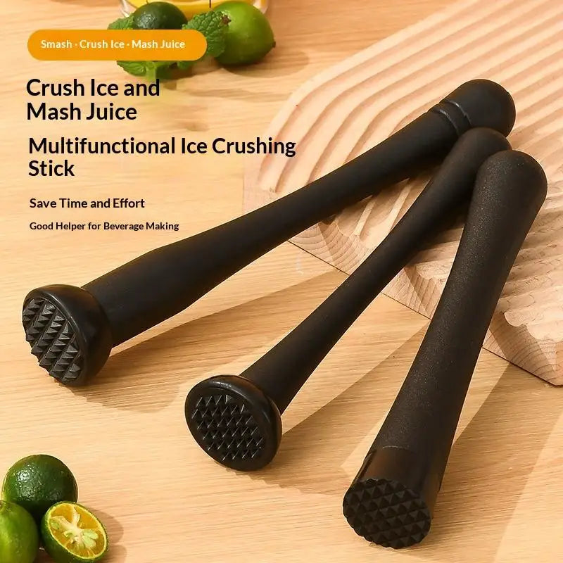 PP Cocktail Muddler with Grooved Nylon Tip | Bar Mixing Tool