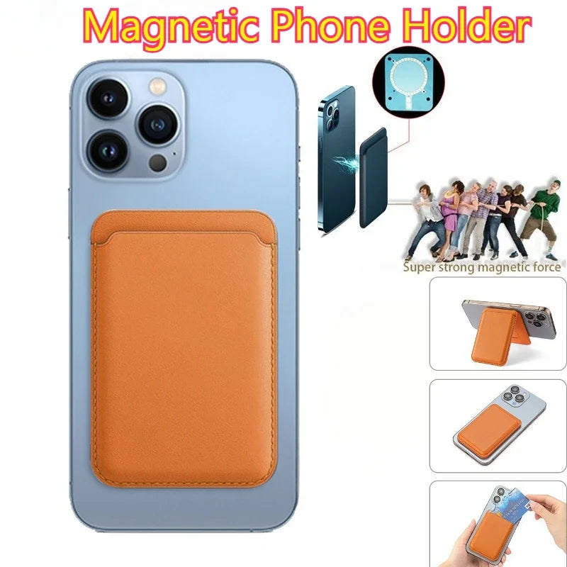 Card Wallet Holder Magnetic Phone Holder Protective Case 2 in 1 Detachable Magnetic Leather Wallet Cover Cards Holder Pocket Zpaxo