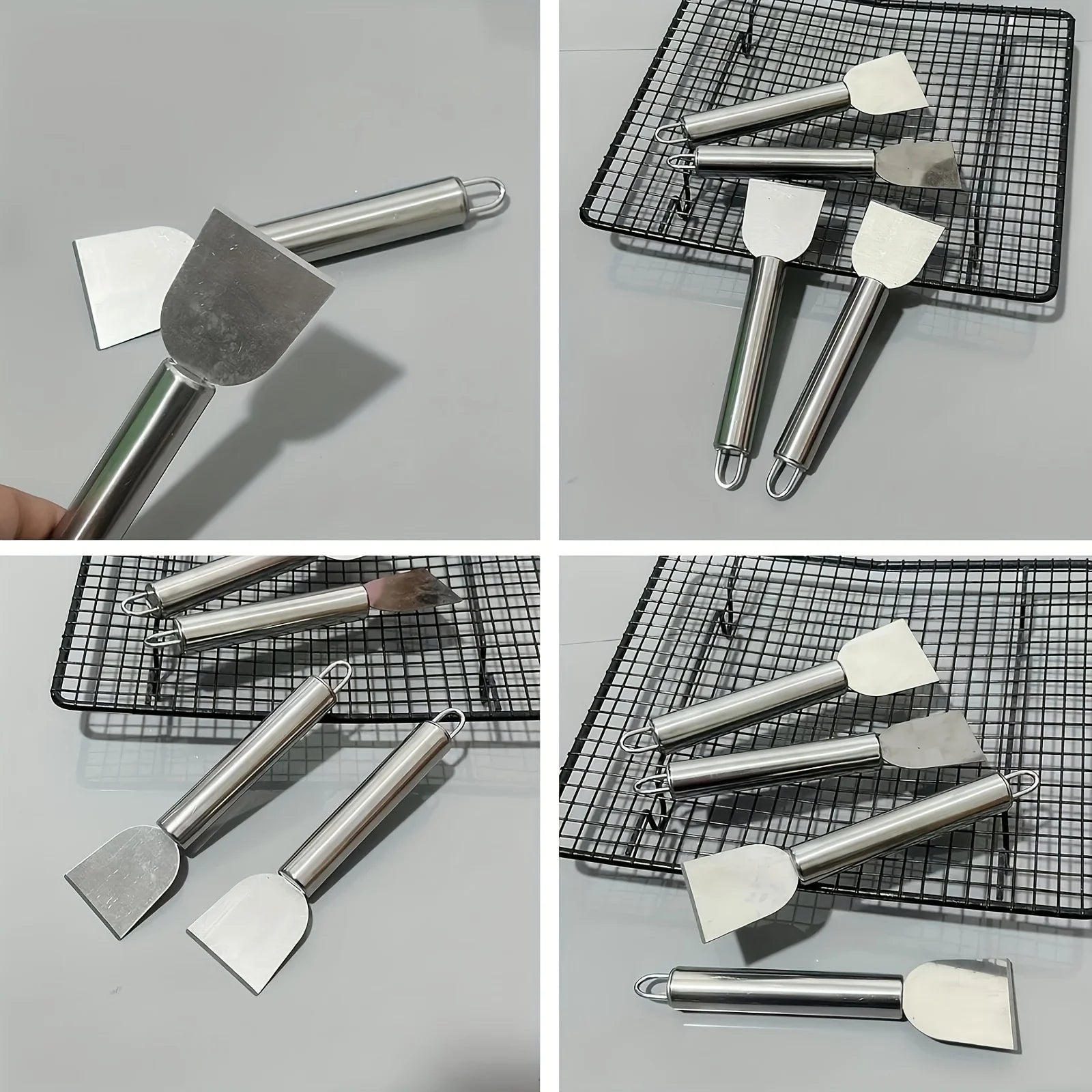 Versatile cleaning scraper Durable metal stainless steel glue remover Snow shovel for kitchen, bathroom and home use Zpaxo