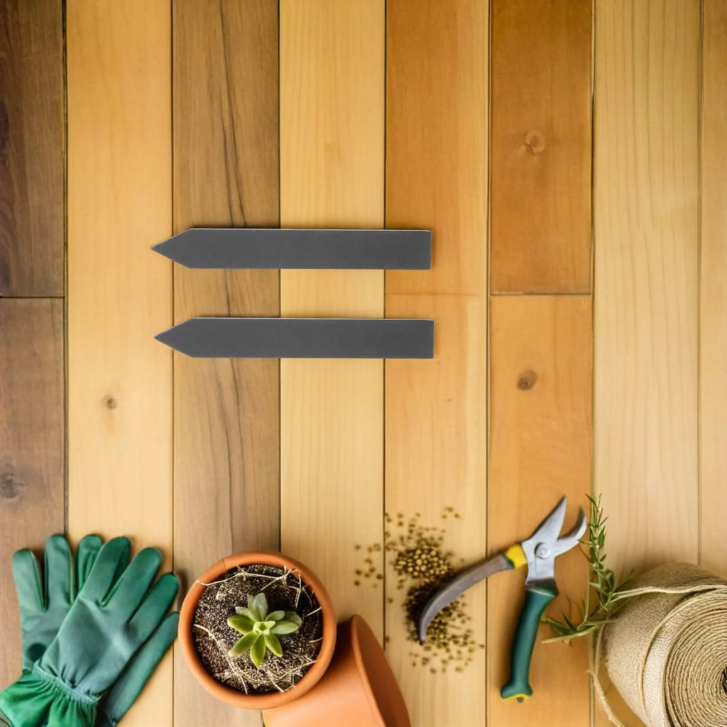 12Pcs Waterproof Reusable Plant Labels Natural Stone Garden Stakes for Herb Vegetable Markers Outdoor Garden Tags Zpaxo