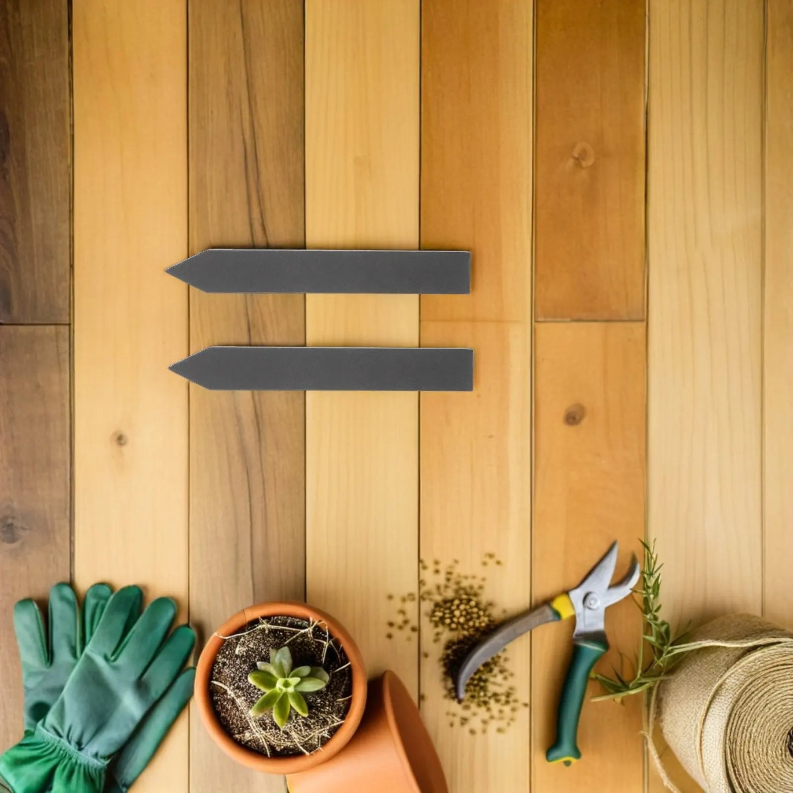 12Pcs Waterproof Reusable Plant Labels Natural Stone Garden Stakes for Herb Vegetable Markers Outdoor Garden Tags Zpaxo