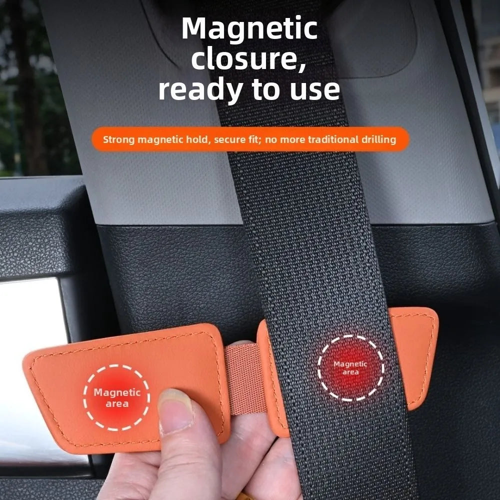 Magnetic Car Seat Belt Clip PU Avoid Noise Auto Seatbelt Buckle Zpaxo