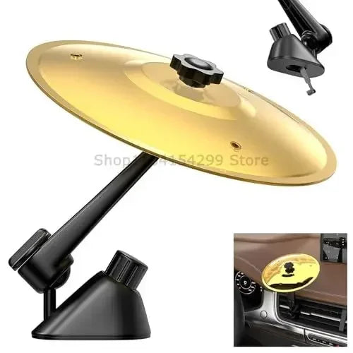 1/2/3PCS Hand-shooting Car Crash Cymbal Universal Auto Air Ventilation Port Clip-On Mini Drum Cymbals for All Types of Vehicles Zpaxo 1PCS Gold