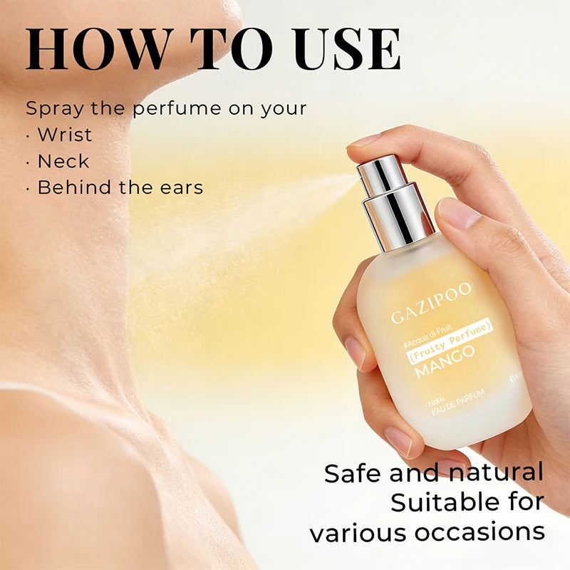 Mango Perfume Body Spray Black Currant Lily Leaf Mint Rose Mermaid Scent Fresh Fruity Fragrance Women Lasting Hydrating Mist Zpaxo