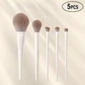 5/7/10/12pcs Professional Makeup Brushes Tools Set White Eyeshadow Eyeliner Foundation Brush Women Facial Beauty Cosmetic Tool Zpaxo 5pcs