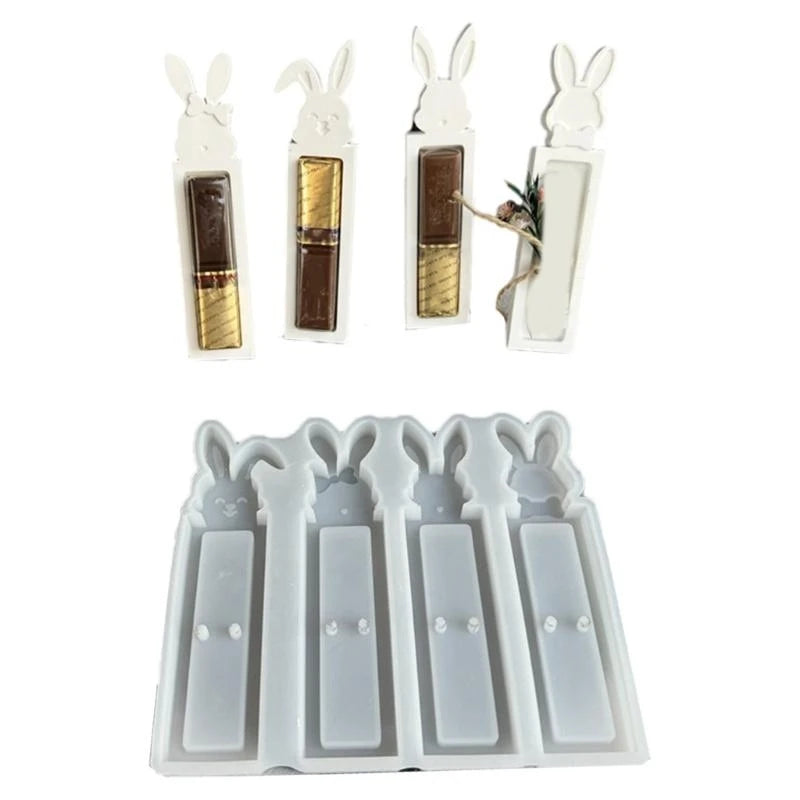 Easters Rabbits Molds Chocolate Holder Epoxy Resin Castings Box