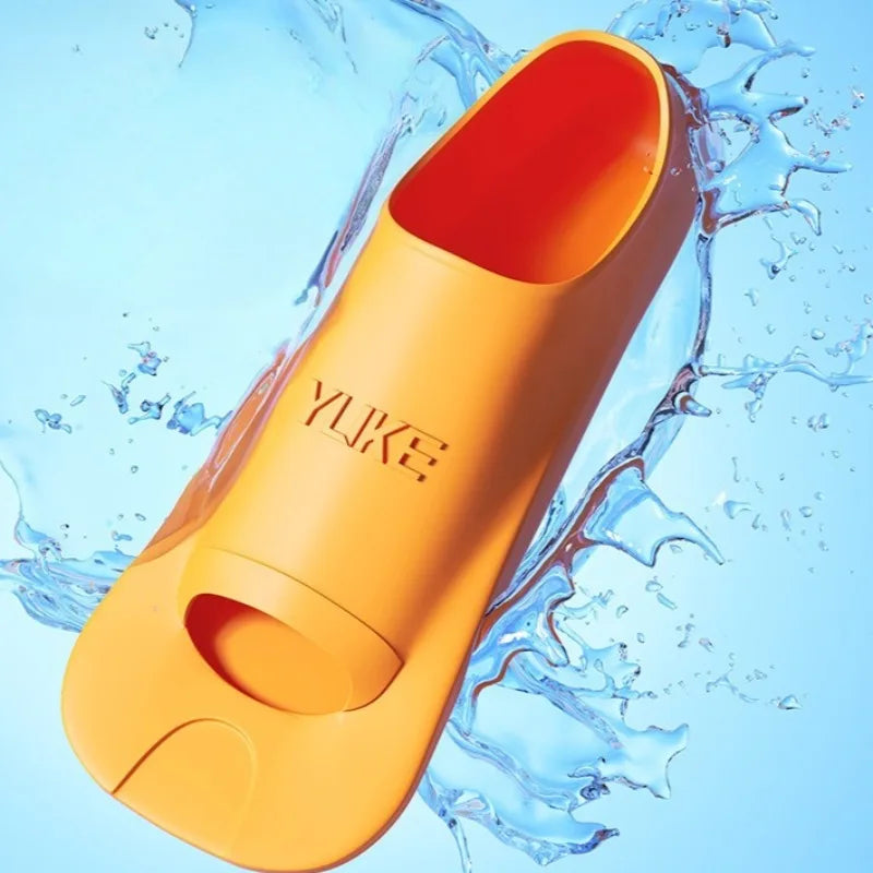Swimming Fins Men's and Women's Freestyle Children's Silicone Short Adult Lightweight Professional Diving Training Equipment Zpaxo