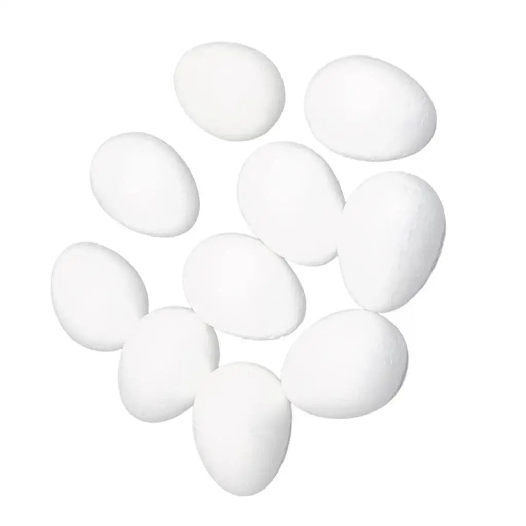 Crafting Foam Egg Set 5cm 8cm 10cm White Polystyrene Balls for Art School Project and Handmade Decoration Zpaxo