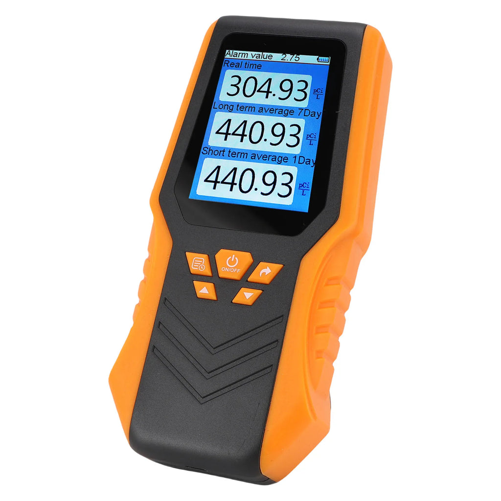 LCD Display Digital Radon Detector Handheld Radon Test Kit Accuracy Real Time Long Short Term Average for Home School Zpaxo