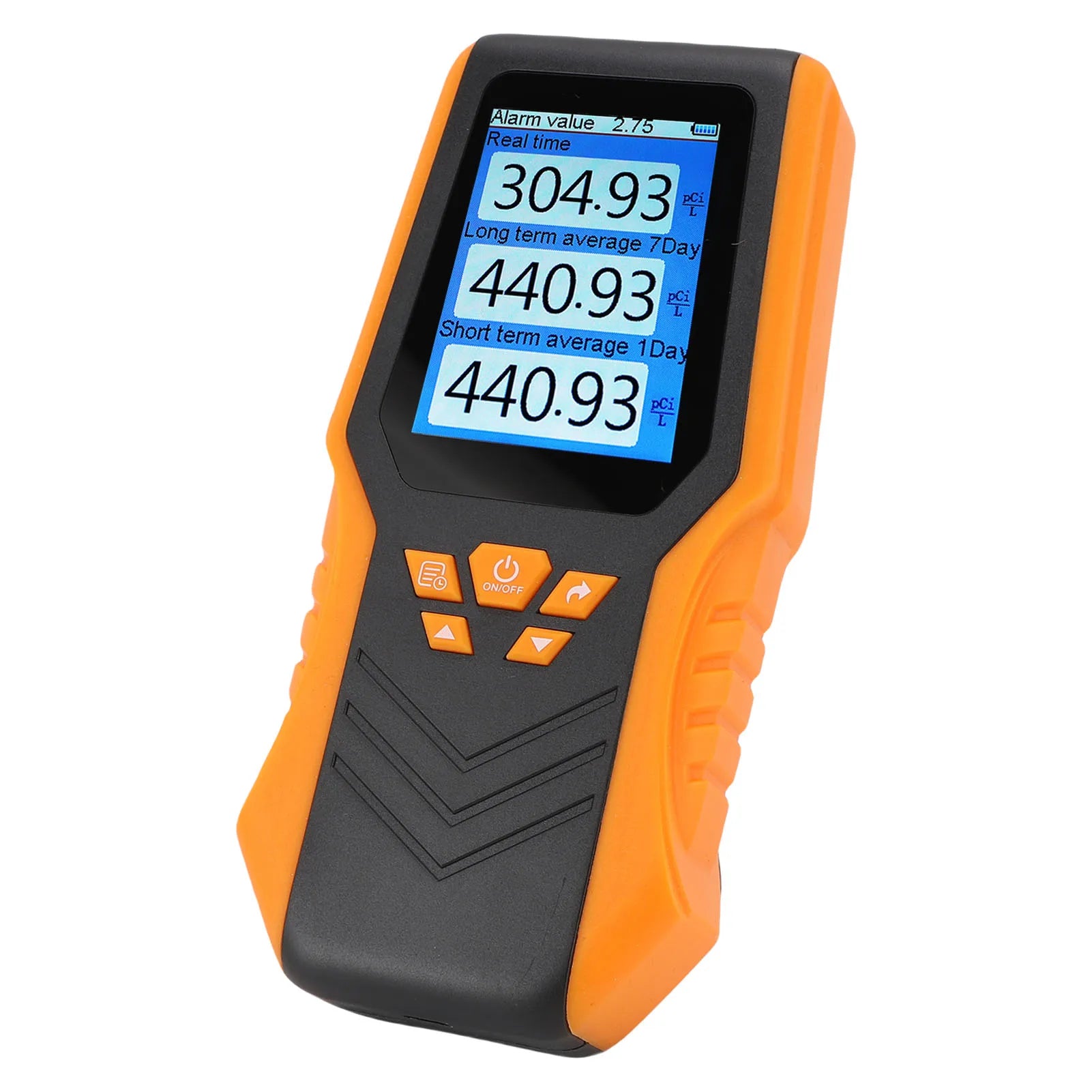 LCD Display Digital Radon Detector Handheld Radon Test Kit Accuracy Real Time Long Short Term Average for Home School Zpaxo