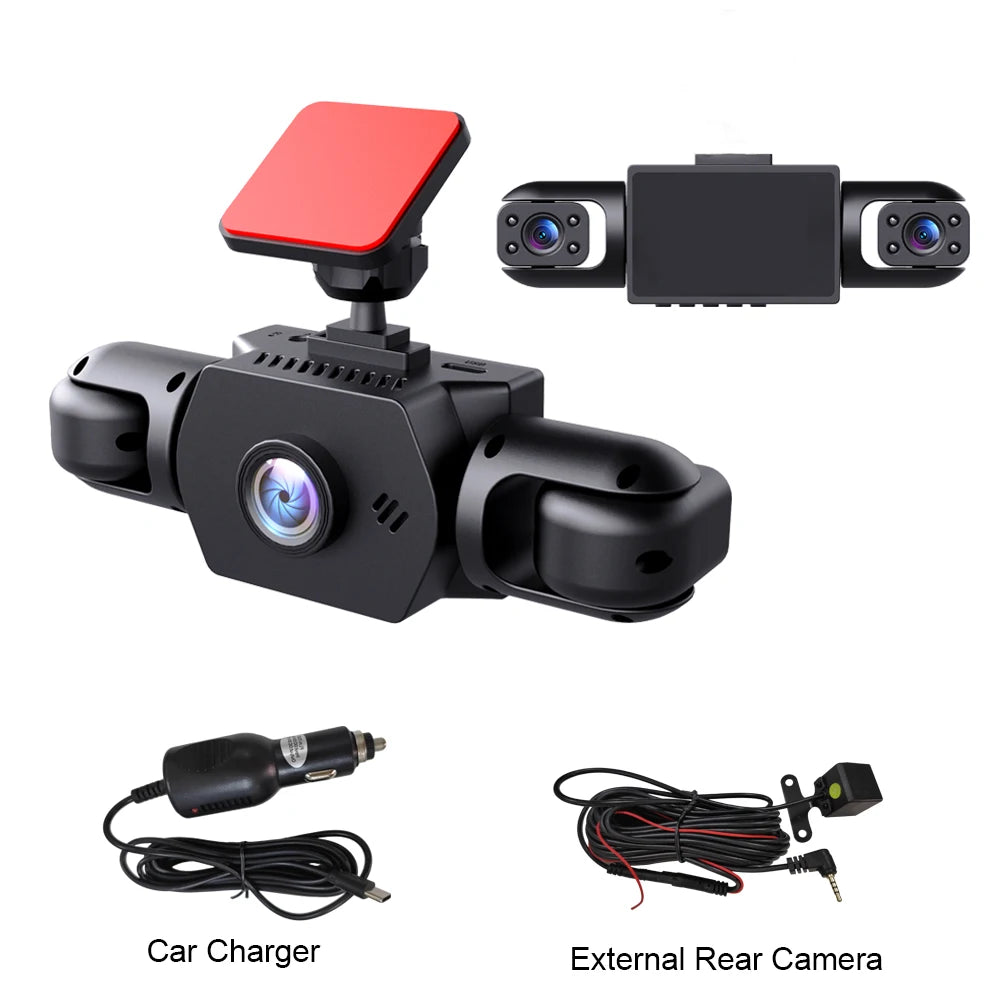 Dash Cam 1080P Car Dvr 4 Channel Vehicle Video Recorder Cars 360