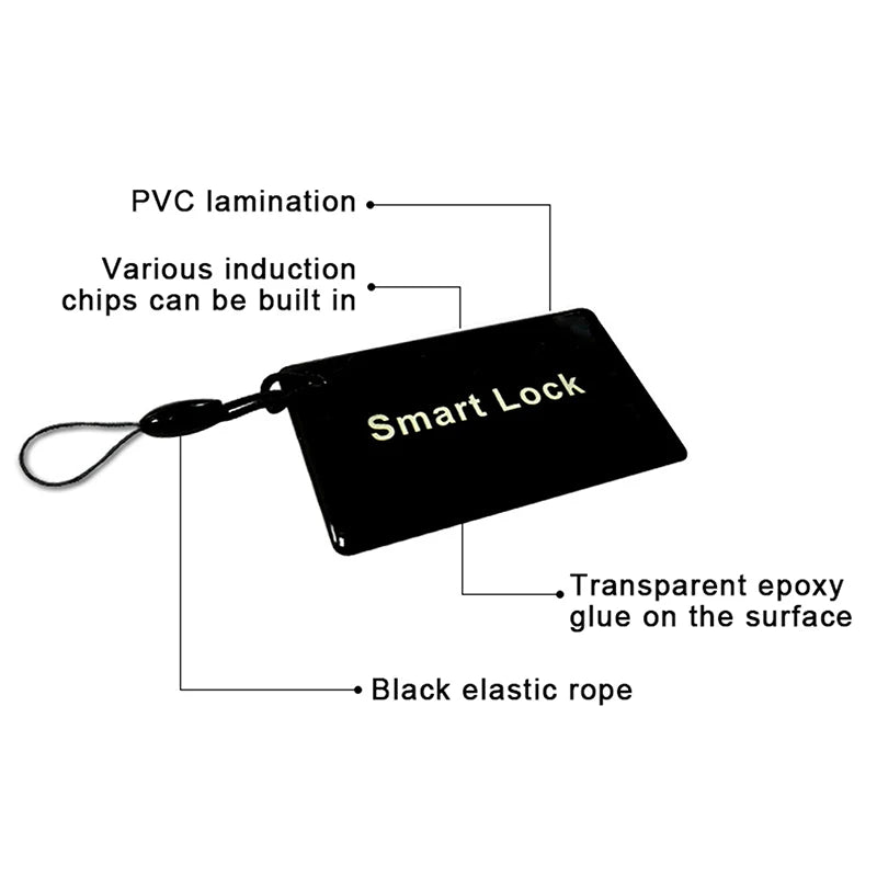 5 13 56Mhz IC Card Electronic Smart Door Lock Digital Fingerprint