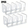 2-piece transparent storage-4-compartment closet storage with partition | for storing handbags, ties, scarves and accessories. Zpaxo 2pcs