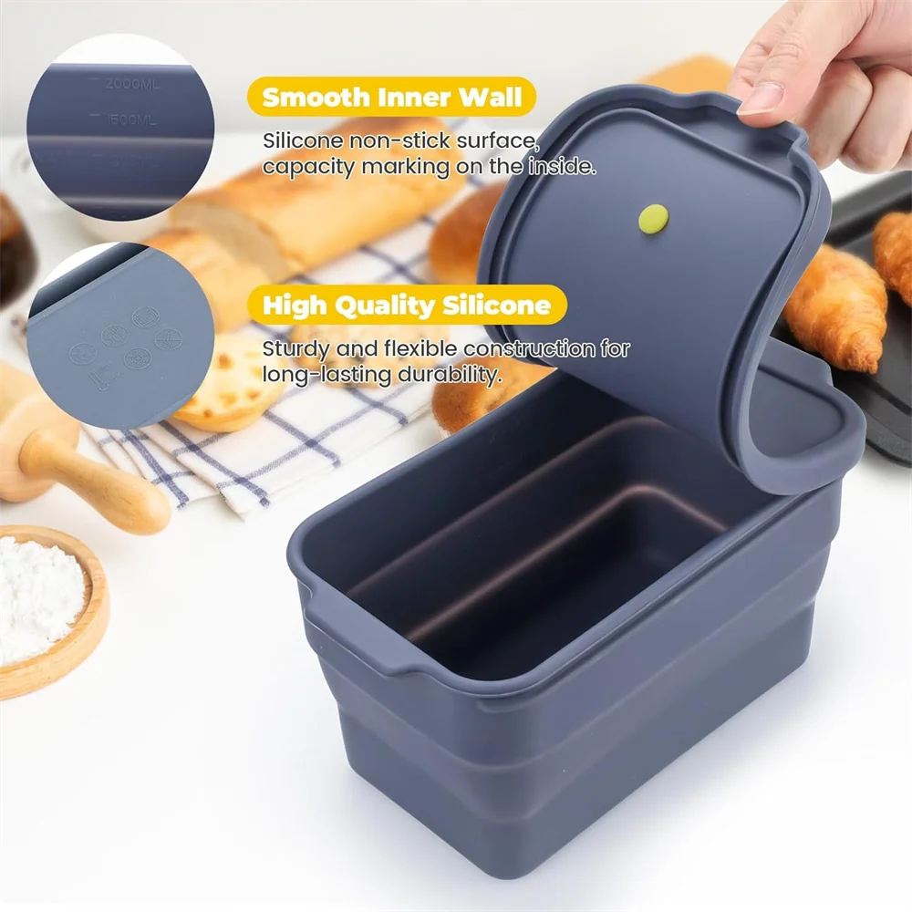 Covered Bread Toast Box Non-stick Baking Pan Suitable Home Cakes Zpaxo