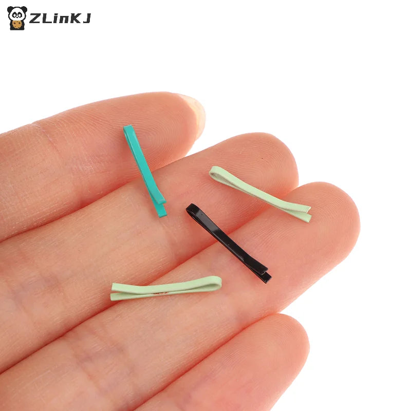 ▶Random 10Pcs 1.5cm Doll Miniature Hair Clip For Toys Hair Styling For 1/6 1/12 Doll Accessories Decorative Mini Hairpins Zpaxo