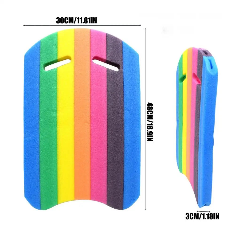 EVA Swim Kickboard for Adults & Kids – Lightweight Pool Training Swim Kickboard Zpaxo rainbow float