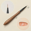 Soft Nylon Wood Handle Watercolor Nail Brush Art Liner Stripes Grid