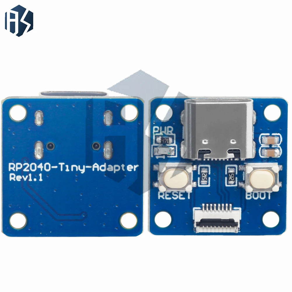 RP2040-Tiny Module Development Board for Raspberry Pi PICO Zero USB Type-C 264KB SRAM 2MB Flash Arduino Compatible Zpaxo