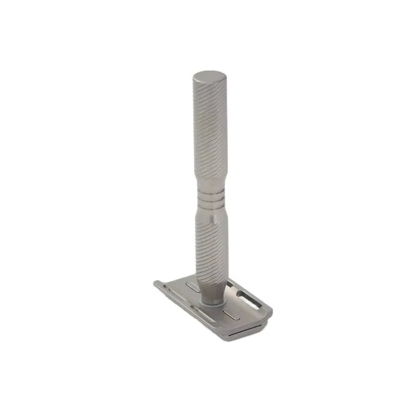 YAQI Ghost Titanium Safety Razor | 0.7mm Blade Gap, 57g Titanium Safety Razor Zpaxo