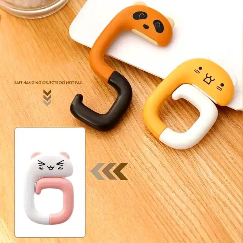 Cartoon Animal Shaped Hook – Portable Foldable for Handbags, Wallets & Backpacks, Desktop Hanger Zpaxo