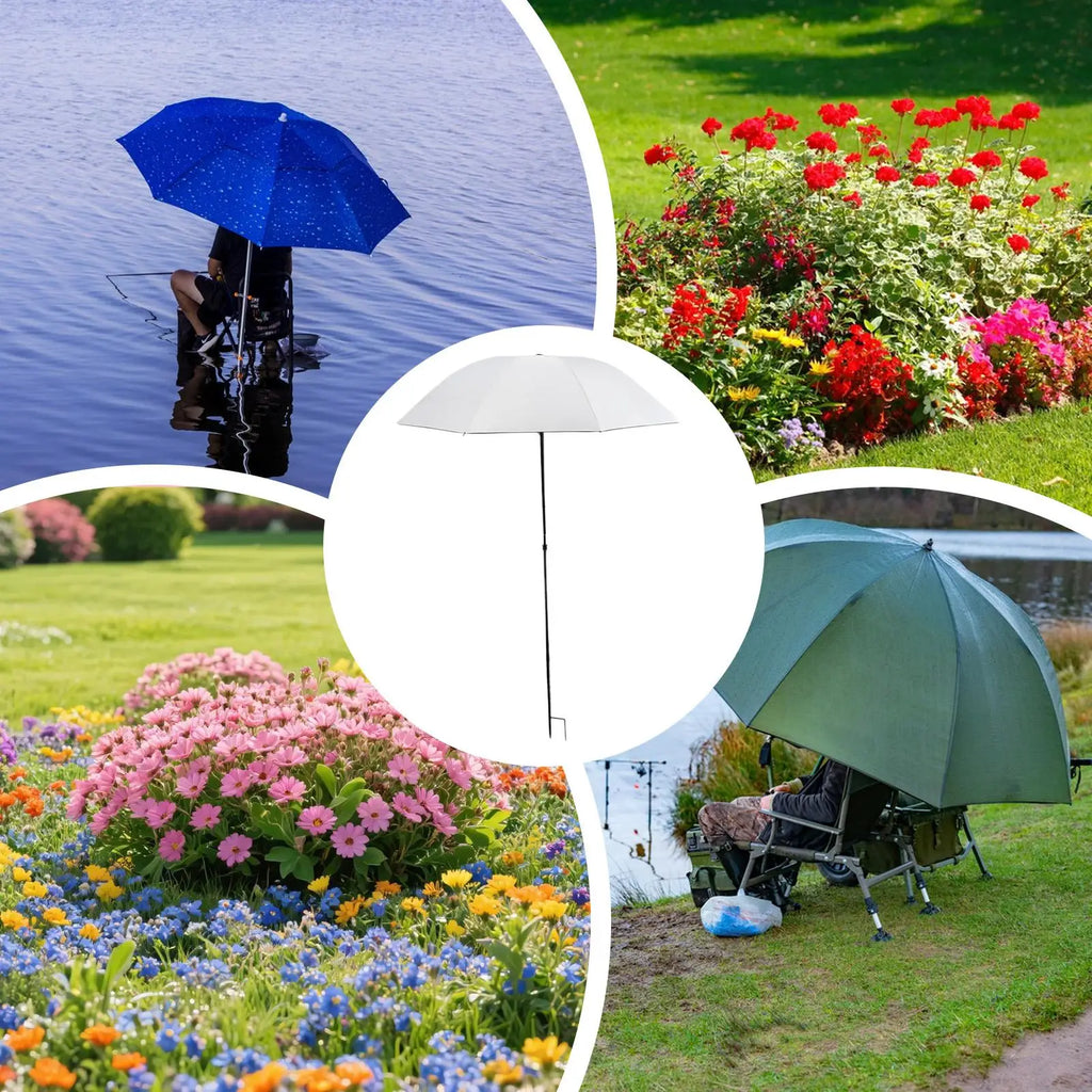Plant Shade Umbrella with Metal Stake Weatherproof Sun Shade Cloth Outdoor Plant Flowers Potted Sun Protection Garden Supplies Zpaxo