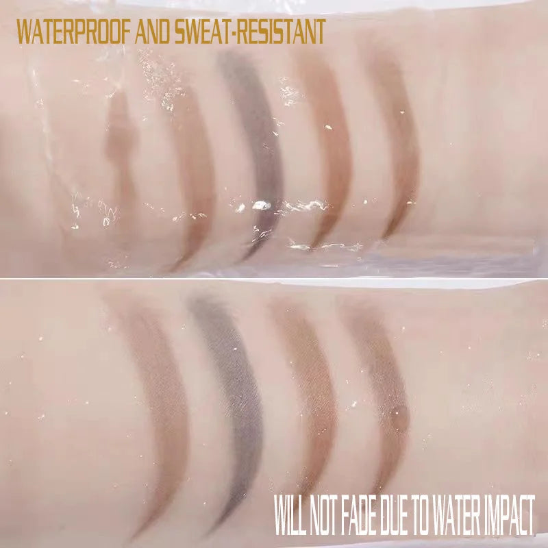 Double-ended fine-tip eyebrow pencil, waterproof, sweat-proof, smudge-proof, non-fading, natural color eyebrow pencil Zpaxo