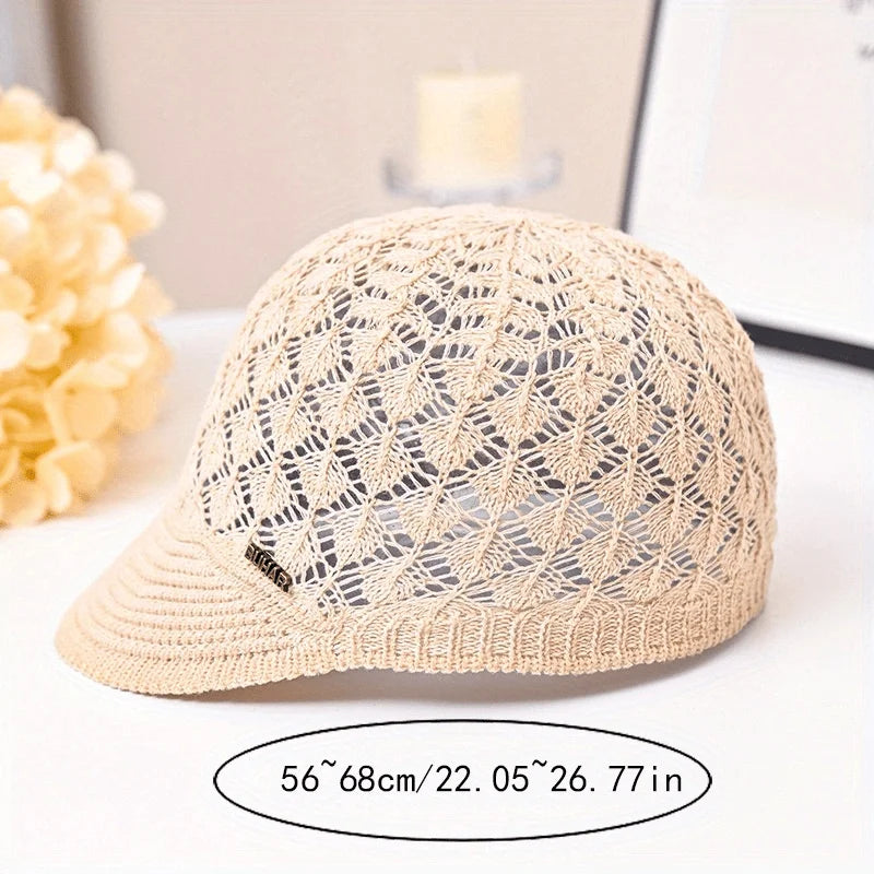 Hollowed-out Breathable Baseball Hat Soft Silky Niche Design