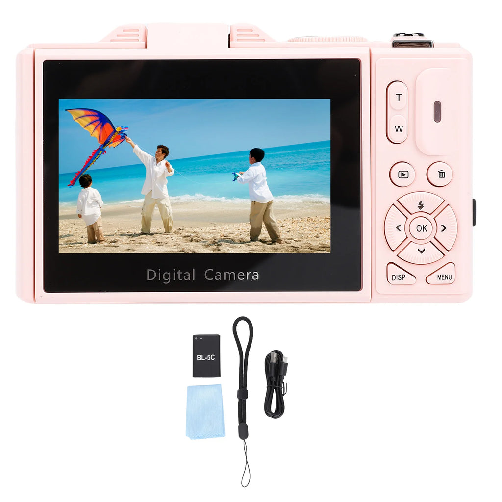 Wifi 75MP Vlog Camera Multifunctional Lightweight 18X Digital Zoom