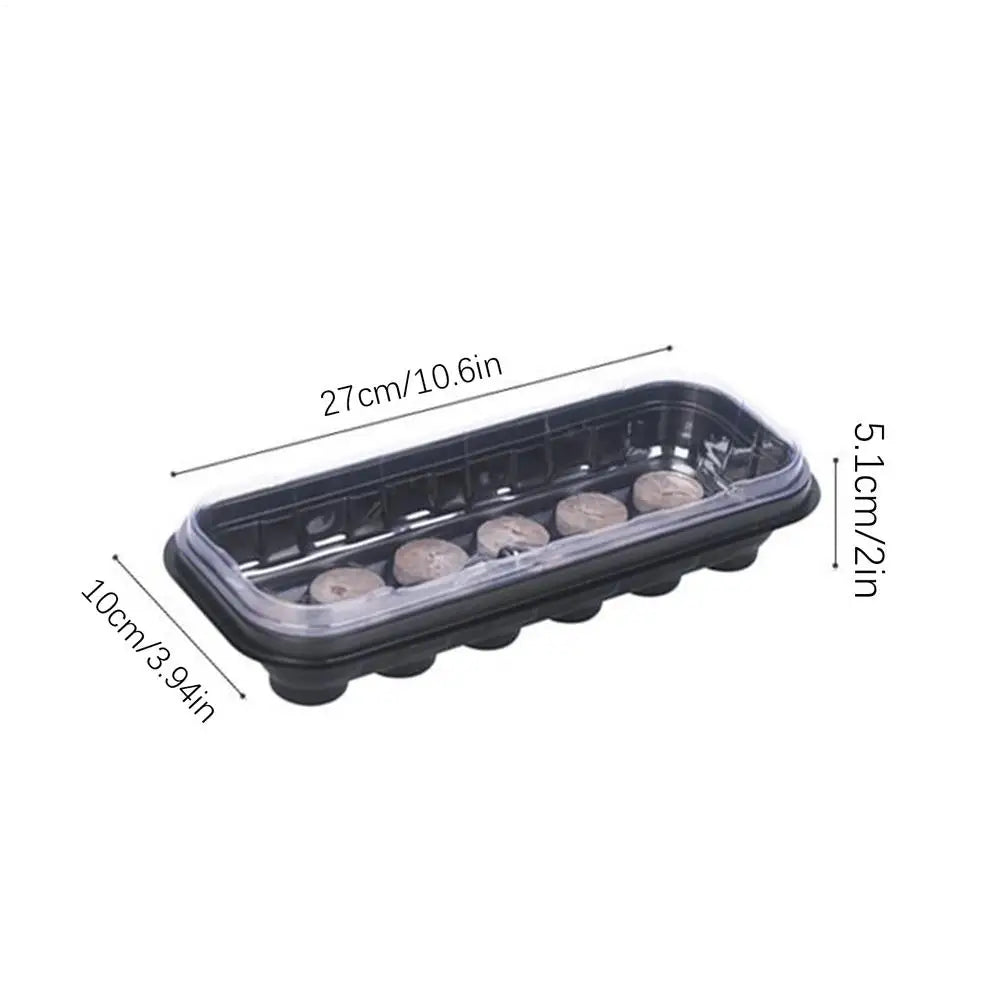 Seedling Starter Trays 12-Cell Reusable 1 Plant Grow Germination