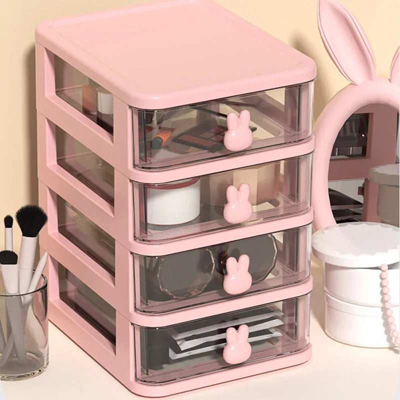 Clear Stacking Drawer Organizer Multi-tier PP Storage Box Office