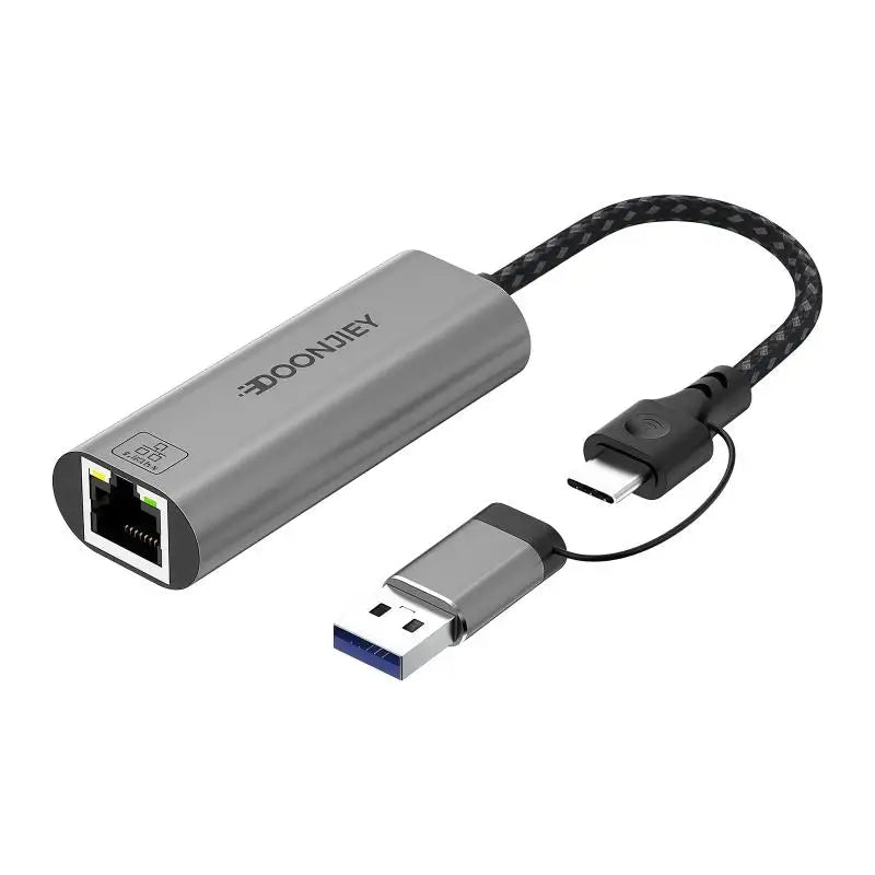 652F USB C RJ45 Ethernet Adapter Gigabit Networking Converters Laptop Zpaxo 2500Mbps CN