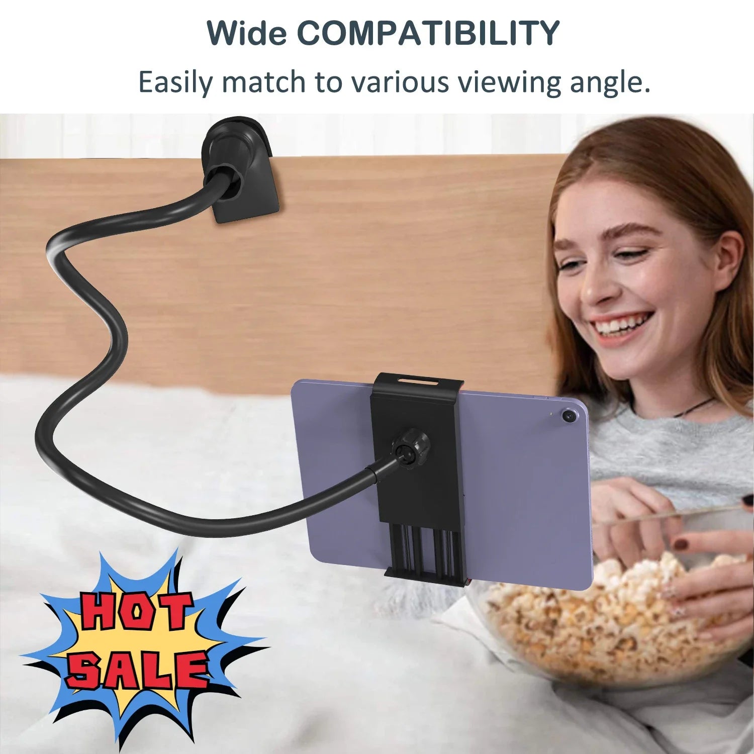 360 Degrees Lazy Bed Gooseneck Cell Phone Tablet Stand Adjustable