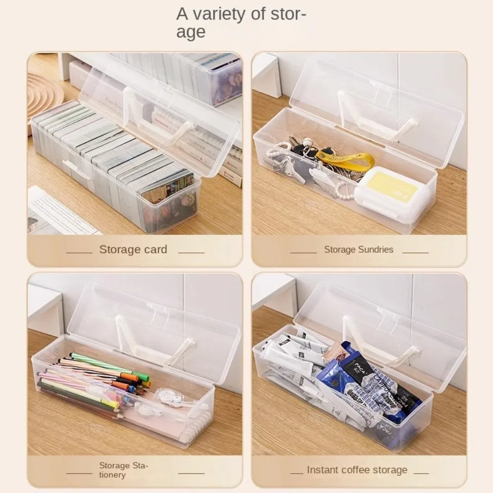 Transparent Trading Card Storage Box – Large Capacity, Dustproof