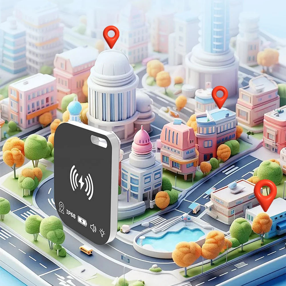 Wireless Charging Ultra Slim Tracking Card Waterproof Works Find My Zpaxo