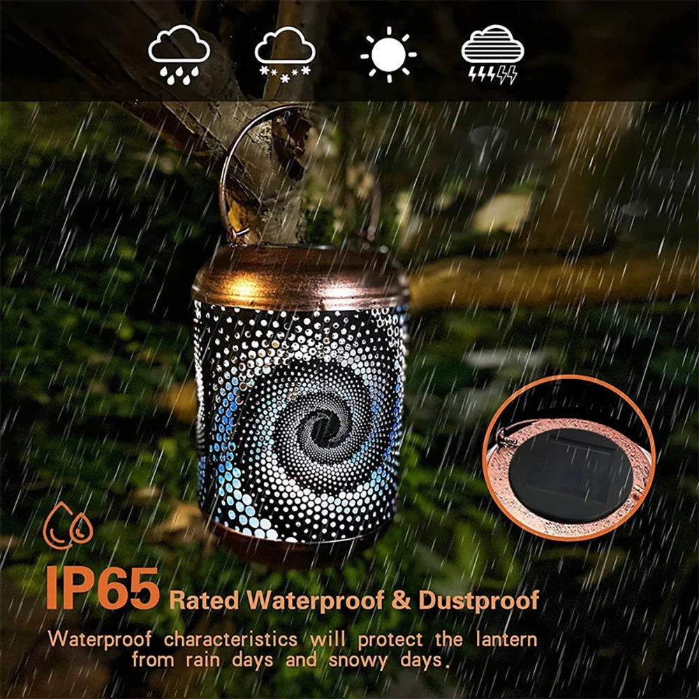 3D Snail Solar Hanging Lantern – LED Outdoor Garden Light