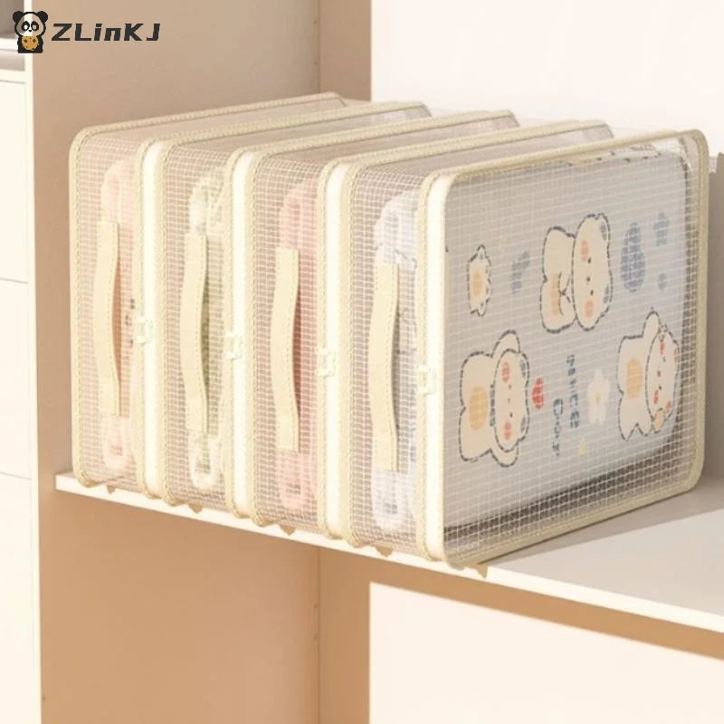 ▶1PCS Bed Sheet Storage Bags PVC Waterproof Clothes Blankets Packing Box Waterproof Dustproof Clear Zippered Pillow Bedding Zpaxo