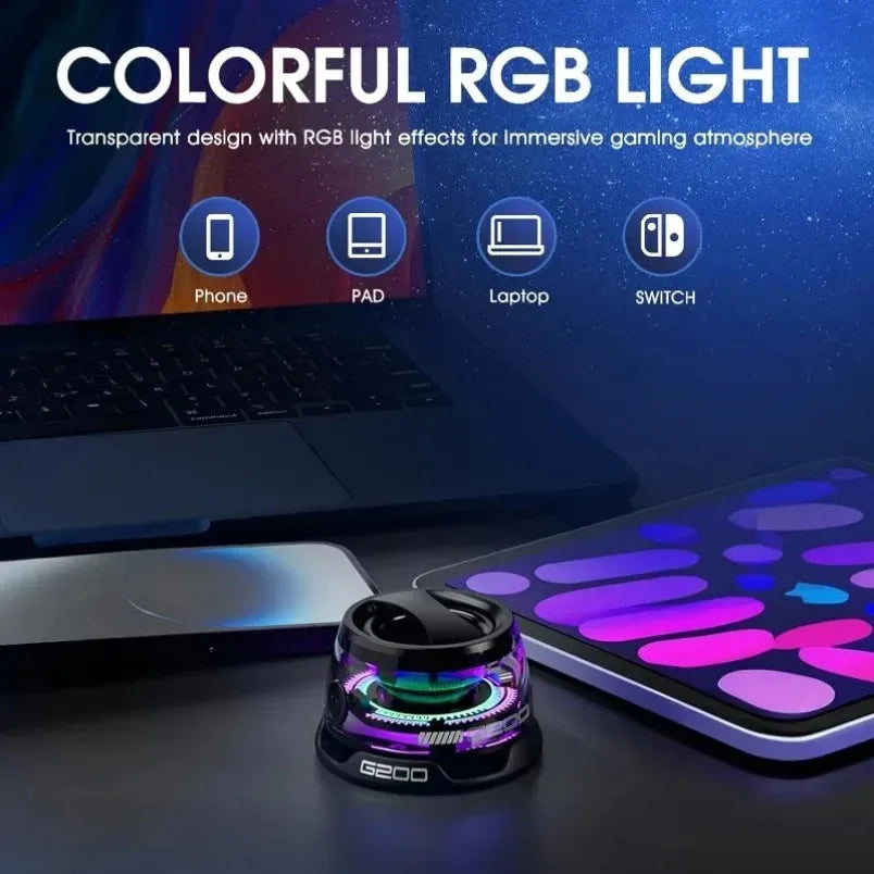 Portable Mini Travel Bluetooth Speaker With RGB Color Lighting Magnetic Speaker BT5.3 Mini Sound Box For iPhone Huawei OPPO VIVO Zpaxo