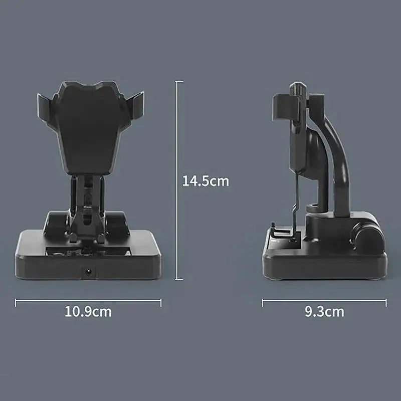 Desktop Automatic Swing Pedometer Phone Holder Stand Lazy Walker Zpaxo Black