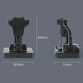 Desktop Automatic Swing Pedometer Phone Holder Stand Lazy Walker Zpaxo Black