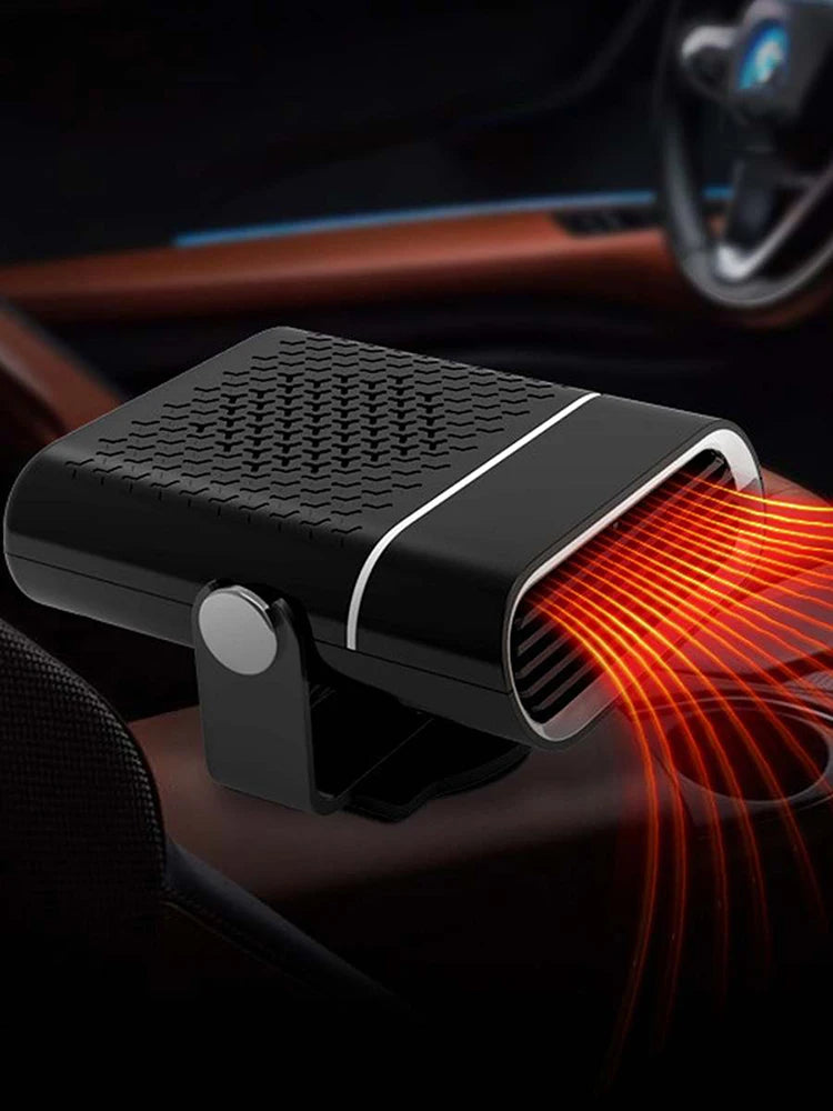12V/24V Window Windshield Defogging Defrosting Heater Automatic Heater Non-slip Base for Car Camping Travel Winter Fast Heating Zpaxo