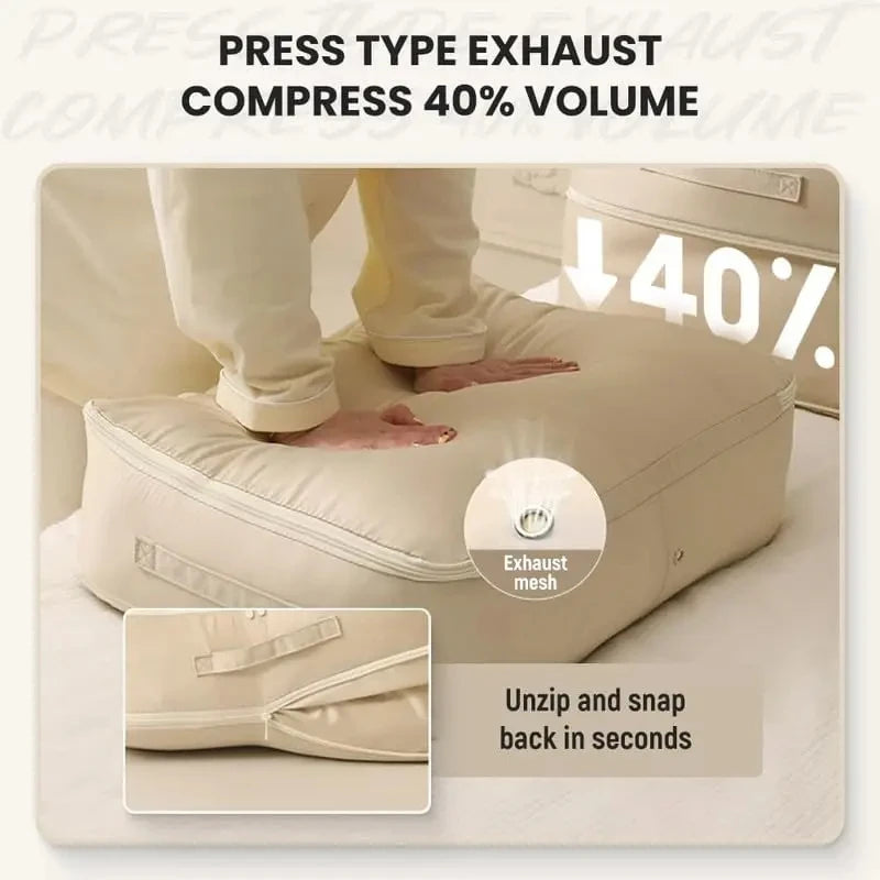 Compression Storage Bag – Waterproof Space-Saving Quilt Organizer Compression Storage Bag Zpaxo