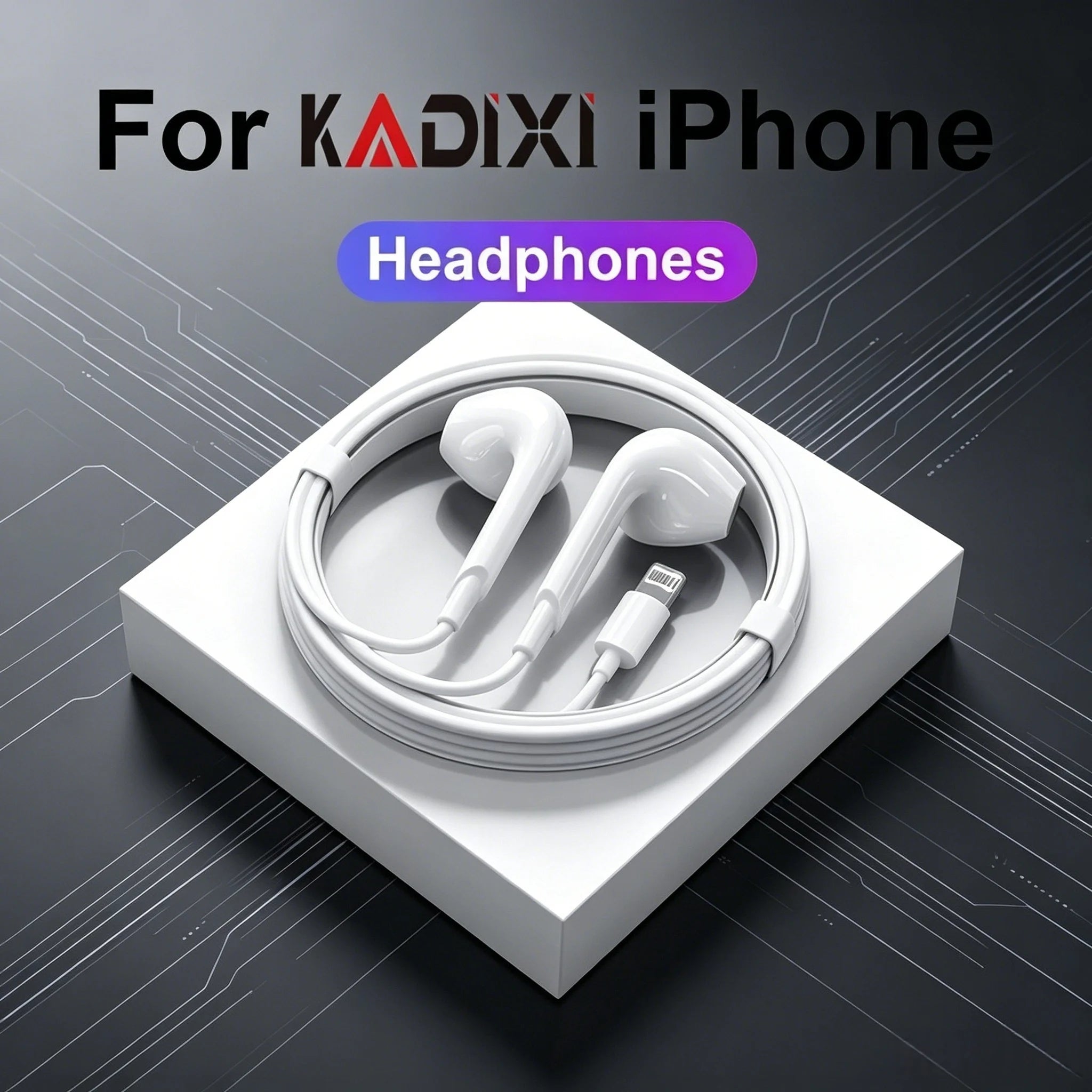 Headphones Apple Iphone 14 11 12 13 Max Earphones XR X XS SE 6 6S 7 8