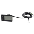 S866 Electric Bike LCD Display Electric Bike LCD Display Panel Large Screen ABS Lightweight for 22.2mm/0.9in Handlebar Zpaxo black