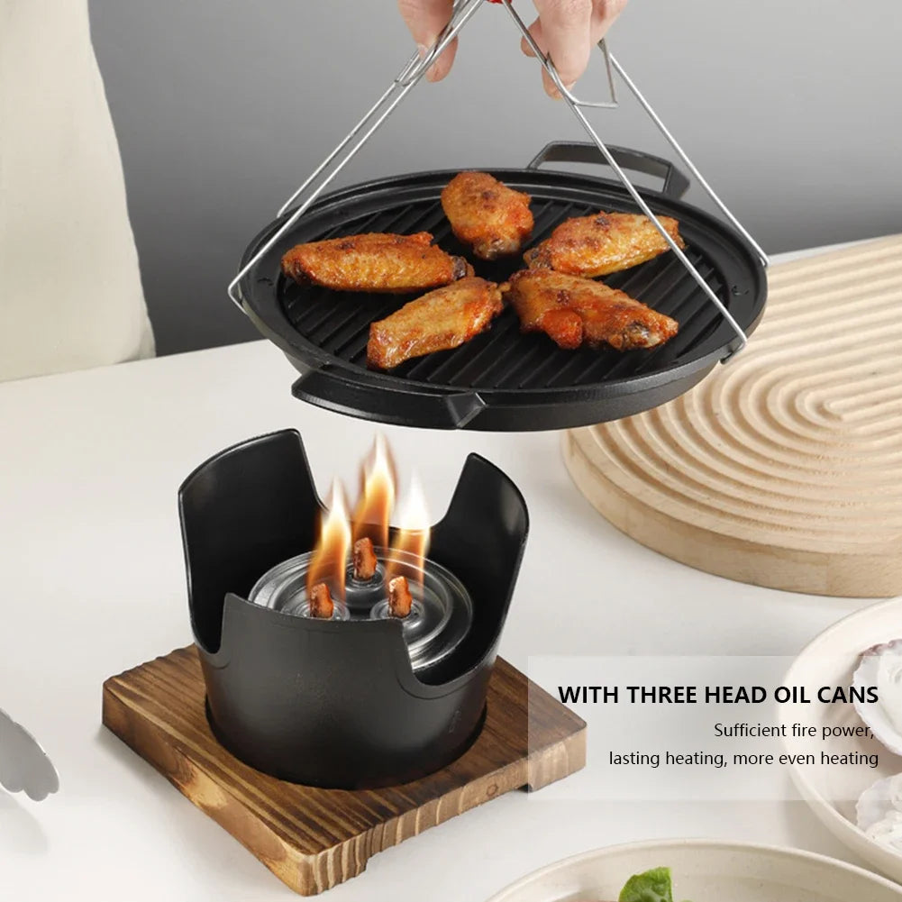 Mini Barbecue Stove Detachable Japanese Alcohol Non-stick BBQ Grill