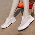 Slip Couple Shoes Lightweight Breathable Flying Woven Casual Sneakers Zpaxo S2306 Pink 44 China Mainland