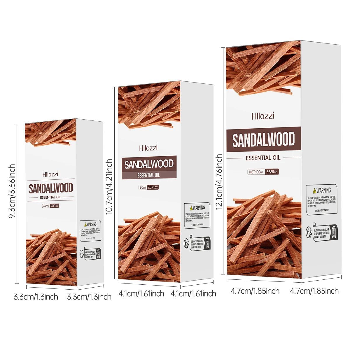100ml/60ml/30ml Sandalwood Essential Oil for Candle Making Soap Making Diffusers Aromatherapy Fragrance Oil Zpaxo