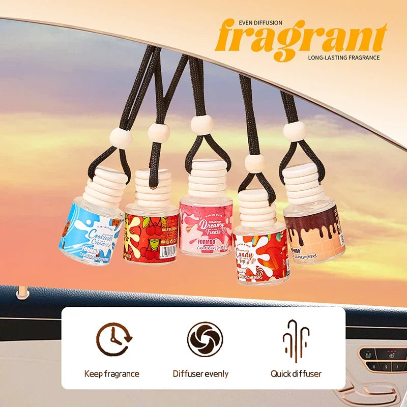 Luxury Hanging Car Air Freshener Pendant – 8ml Scent Diffuser Car Air Freshener Zpaxo