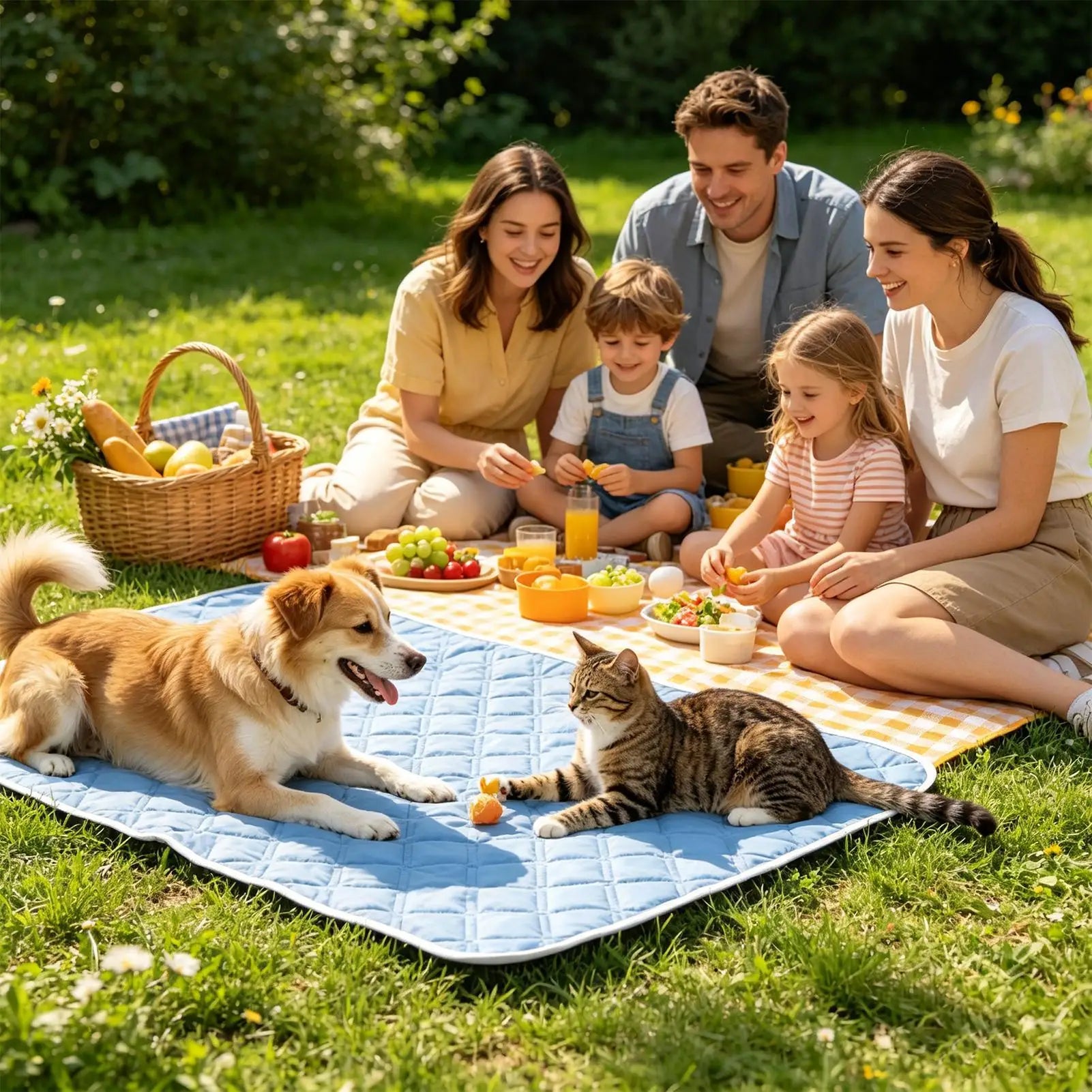 Dog Cooling Pad Summer Breathable Washable Soft Cat Bed Sleeping