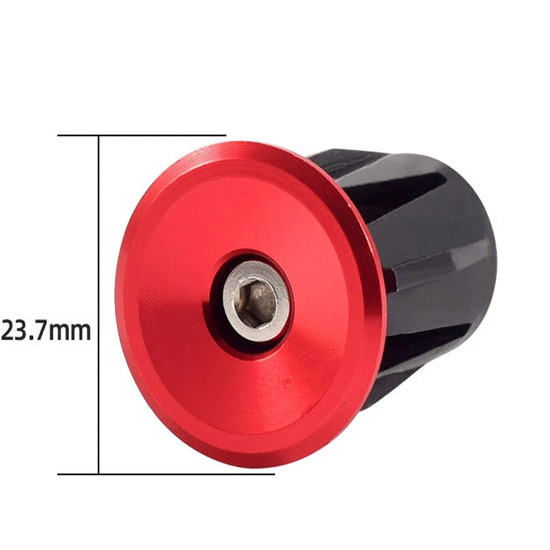 1 Pair Bicycle Handle Bar Cap End Plugs Aluminum Handlebar Stopper 6 Colors Handlebar Cap Plugs Bicycle Accessories Zpaxo