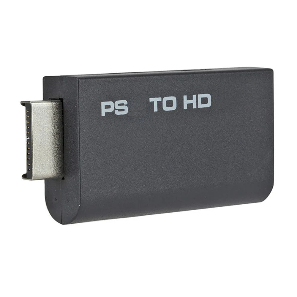 Audio Video Converter for PS2 to HDMI-compatible Adapter 480i/480p/576i for PS2 Display Modes All with 3.5mm Audio Output Zpaxo